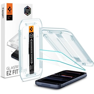 image:imageSpigen Screen Protector for iPhone 17 Pro Max 16 Pro Max  GlasTR EZ Fit AluminaCore Aluminumenhanced 10H tempered glass Autoalign tray 100 clarity Casefriendly 2 PackiPhone 17 Pro  iPhone 17  iPhone 16 Pro