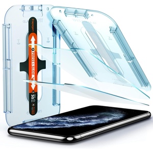 image:imageSpigen Screen Protector for iPhone 17 Pro Max 16 Pro Max  GlasTR EZ Fit AluminaCore Aluminumenhanced 10H tempered glass Autoalign tray 100 clarity Casefriendly 2 PackiPhone 11 Pro  iPhone X  iPhone XS