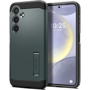 image:imageSpigen Tough Armor Designed for Galaxy S24 Plus Case 2024 Kickstand MilitaryGrade Protection  BlackAbyss Green