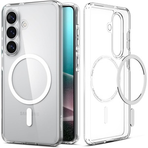 image:imageSpigen for Galaxy S24 Ultra Case Ultra Hybrid MagFit AntiYellowing Compatible with MagSafe Fast Wireless Charging  WhiteClear White
