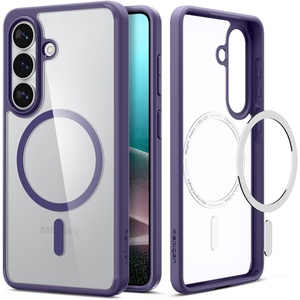 image:imageSpigen for Galaxy S24 Ultra Case Ultra Hybrid MagFit AntiYellowing Compatible with MagSafe Fast Wireless Charging  WhiteDeep Purple