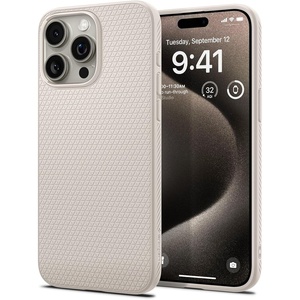 image:imageSpigen for iPhone 17 Pro Max Case Liquid Air TPU Covered Camera Control No Magnet Ring MilitaryGrade Protection  Matte BlackNatural Titanium