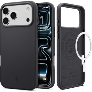 image:imageSpigen for iPhone 17 Pro Max Case Silicone Fit MagFit Compatible with MagSafe  BlackBlack