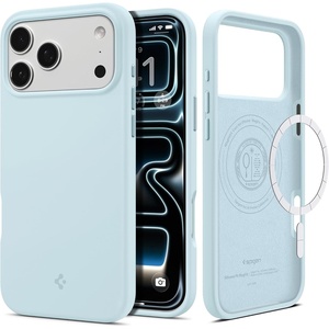 image:imageSpigen for iPhone 17 Pro Max Case Silicone Fit MagFit Compatible with MagSafe  BlackMute Blue
