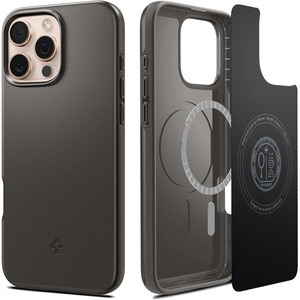 image:imageSpigen for iPhone 17 Pro Max Case Thin Fit MagFit TPU Covered Camera Control Compatible with MagSafe  BlackGunmetal