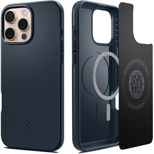 image:imageSpigen for iPhone 17 Pro Max Case Thin Fit MagFit TPU Covered Camera Control Compatible with MagSafe  BlackMetal Slate