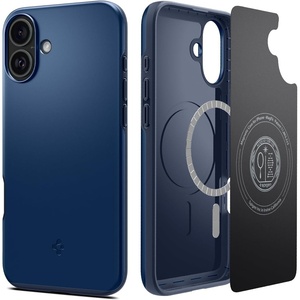 image:imageSpigen for iPhone 17 Pro Max Case Thin Fit MagFit TPU Covered Camera Control Compatible with MagSafe  BlackNavy Blue