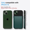image:imageSpigen Slim Armor CS Designed for iPhone 13 Case 2021  Midnight Green  Qi Wireless Charge Ready Dual Card Sliding Wallet Patented Air Cushion MILSTD810H MilitaryGrade Drop Protection