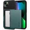 image:imageSpigen Slim Armor CS Designed for iPhone 13 Case 2021  Midnight Green  Qi Wireless Charge Ready Dual Card Sliding Wallet Patented Air Cushion MILSTD810H MilitaryGrade Drop Protection