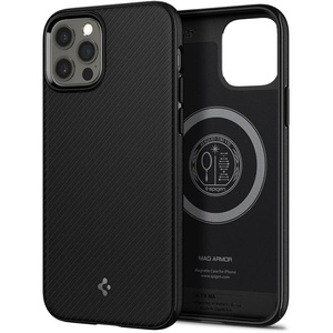 image:imageSpigen Mag Armor Case Compatible with iPhone 12 Pro and Compatible with iPhone 12  Matte BlackMatte Black