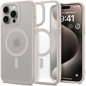 image:imageSpigen for iPhone 17 Pro Max Case Ultra Hybrid MagFit TPU Covered Camera Control AntiYellowing Compatible with Magsafe  Frost BlackFrost Natural Titanium