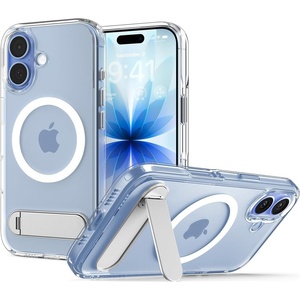 image:imageSpigen for iPhone 17 Pro Max Case Ultra Hybrid S MagFit TPU Covered Camera Control Kickstand Compatible with MagSafe  Clear WhiteClear White