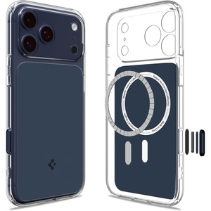 image:imageSpigen for iPhone 17 Pro Max Case Ultra Hybrid T MagFit Camera Control Button Compatible with Magsafe  Glossy WhiteMatte Blue