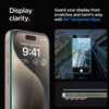 image:imageSpigen GlasTR EZ FIT Tempered Glass Screen Protector for iPhone 15 Pro Max  9H Tempered glass Scratch resistance Autoalign tray Labtested 100 clarity Original touch Casefriendly 2 PackiPhone 15 Pro Max