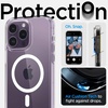 image:imageSpigen Ultra Hybrid MagFit Designed for iPhone 14 Pro Case 2022 AntiYellowing MilitaryGrade Protection Compatible with MagSafe  White  MagSafe Compatible AntiYellowing Crystal Clarity Patented Air Cushion MILSTD810H MilitaryGrade Drop ProtectionWhite