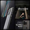 image:imageSpigen for iPhone 12 Mini Case Ultra Hybrid No Magnet RingAntiYellowing  Crystal ClearFrost Black