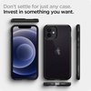 image:imageSpigen for iPhone 12 Mini Case Ultra Hybrid No Magnet RingAntiYellowing  Crystal ClearMatte Black