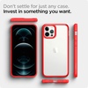 image:imageSpigen for iPhone 12 Mini Case Ultra Hybrid No Magnet RingAntiYellowing  Crystal ClearRed