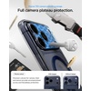 image:imageSpigen for iPhone 13 Pro Max Case Ultra Hybrid MagFit AntiYellowing Compatible with Magsafe  ClearClear Deep Blue