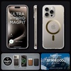 image:imageSpigen for iPhone 13 Pro Max Case Ultra Hybrid MagFit AntiYellowing Compatible with Magsafe  ClearClear Gold