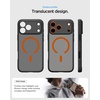 image:imageSpigen for iPhone 13 Pro Max Case Ultra Hybrid MagFit AntiYellowing Compatible with Magsafe  ClearFrost Black Orange