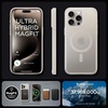 image:imageSpigen for iPhone 13 Pro Max Case Ultra Hybrid MagFit AntiYellowing Compatible with Magsafe  ClearFrost Natural Titanium