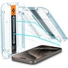 image:imageSpigen GlasTR EZ FIT Tempered Glass Screen Protector for iPhone 15 Pro Max  9H Tempered glass Scratch resistance Autoalign tray Labtested 100 clarity Original touch Casefriendly 2 PackiPhone 15 Pro Max