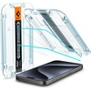 image:imageSpigen GlasTR EZ FIT Tempered Glass Screen Protector for iPhone 15 Pro Max  9H Tempered glass Scratch resistance Autoalign tray Labtested 100 clarity Original touch Casefriendly 2 PackiPhone 15 Pro