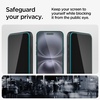 image:imageSpigen GlasTR EZ FIT Privacy Screen Protector for iPhone 16 Plus15 Plus  9H tempered glass Scratch resistance Privacy Filter autoalign tray 100 Clarity Original touch Casefriendly 2PackiPhone 16 Plus  iPhone 15 Plus