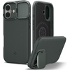 image:imageSpigen Optik Armor MagFit Designed for iPhone 16 Pro Max Case MilitaryGrade Protection Compatible with MagSafe  Black  MagSafe Compatible Slidable Camera Cover Patented Air Cushion MILSTD810H MilitaryGrade Drop ProtectionAbyss Green