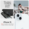 image:imageSpigen Thin Fit Designed for iPhone 15 Case 2023 Hard Shell MilitaryGrade Protection  Black  2023Black