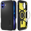 image:imageSpigen Tough Armor MagFit Designed for iPhone 15 Case 2023 Kickstand MilitaryGrade Protection Compatible with MagSafe  BlackBlack