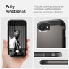 image:imageSpigen Tough Armor MagFit Designed for iPhone 15 Case 2023 Kickstand MilitaryGrade Protection Compatible with MagSafe  BlackGunmetal