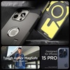image:imageSpigen Tough Armor MagFit Designed for iPhone 15 Case 2023 Kickstand MilitaryGrade Protection Compatible with MagSafe  BlackGunmetal