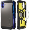 image:imageSpigen Tough Armor MagFit Designed for iPhone 15 Case 2023 Kickstand MilitaryGrade Protection Compatible with MagSafe  BlackGunmetal