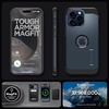 image:imageSpigen Tough Armor MagFit Designed for iPhone 15 Case 2023 Kickstand MilitaryGrade Protection Compatible with MagSafe  BlackMetal Slate