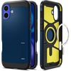 image:imageSpigen Tough Armor MagFit Designed for iPhone 15 Case 2023 Kickstand MilitaryGrade Protection Compatible with MagSafe  BlackNavy Blue