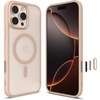 image:imageSpigen for iPhone 16 Pro Max Ultra Hybrid T MagFit Camera Control Button Compatible with Magsafe  ClearFrost Rose Titanium