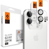 image:imageSpigen Camera Lens Protector for iPhone 1716 Plus16  Black  GlasTR EZ Fit Optik Pro 9H Tempered glass Scratch resistant Autoalign tray Casefriendly Original Photo Quality 2PackSilver