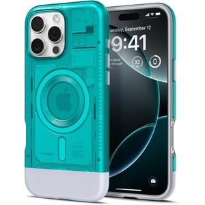 image:imageSpigen Classic C1 MagFit Designed for iPhone 16 Pro Max Case MilitaryGrade Protection Compatible with MagSafe  GraphiteBondi Blue