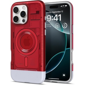 image:imageSpigen Classic C1 MagFit Designed for iPhone 16 Pro Max Case MilitaryGrade Protection Compatible with MagSafe  GraphiteRuby