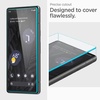 image:imageSpigen AlignMaster Screen Protector for Pixel 7a  Frame included 9H hardness crystal clarity antifingerprint touch sensitivity case friendly screen protector