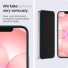 image:imageSpigen GlasTR EZFIT Privacy Screen Protector for iPhone 17e16e141313Pro  9H tempered glass Scratch resistance Privacy Filter autoalign tray 100 Clarity Original touch Casefriendly 2Pack
