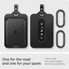 image:imageSpigen Key Card Holder for Tesla Model YS3X Accessories  2 Pack  ScratchResistant 2 Pack 2 Card Holders  2 Carabiners  4 Protective FilmsCarbon Weave