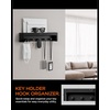 image:imageSpigen Key Holder Wall Mount Entryway Shelf Rack  Adhesive Hooks Organizer Tray for Wallet Watch Sunglasses  BlackKey Holder