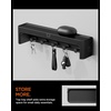 image:imageSpigen Key Holder Wall Mount Entryway Shelf Rack  Adhesive Hooks Organizer Tray for Wallet Watch Sunglasses  BlackKey Holder