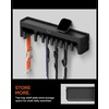 image:imageSpigen Key Holder Wall Mount Entryway Shelf Rack  Adhesive Hooks Organizer Tray for Wallet Watch Sunglasses  BlackWatch Band Holder