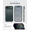 image:imageSpigen Thin Fit MagFit Designed for iPhone 16 Case Hard Shell MilitaryGrade Protection Compatible with MagSafe  BlackAbyss Green