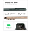 image:imageSpigen Thin Fit MagFit Designed for iPhone 16 Case Hard Shell MilitaryGrade Protection Compatible with MagSafe  BlackAbyss Green