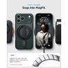 image:imageSpigen Thin Fit MagFit Designed for iPhone 16 Case Hard Shell MilitaryGrade Protection Compatible with MagSafe  BlackAbyss Green
